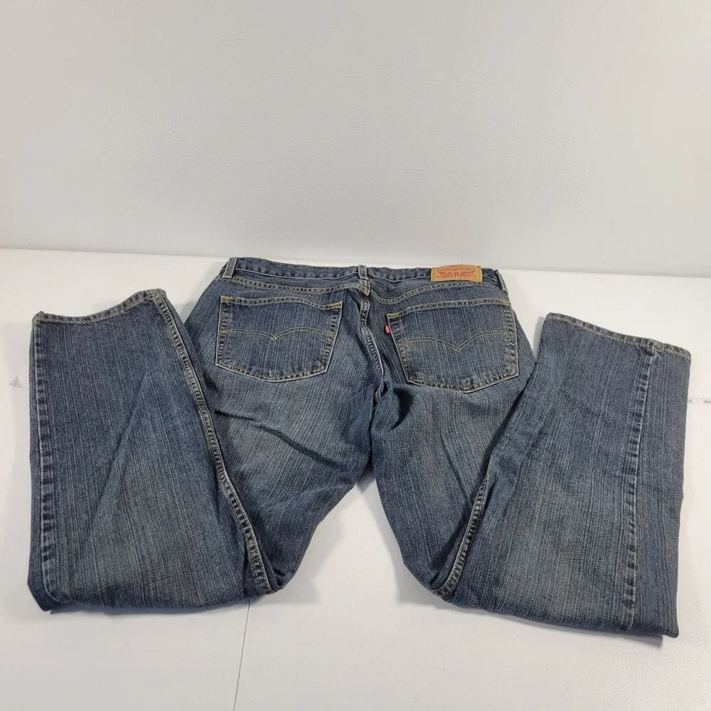 Levis 559 Relaxed Straight Jeans Mens 36x34 Blue Medium‎ Wash Denim Pants